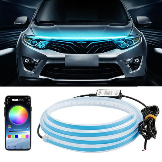 Universal Scan When Starting Ambient Led Car Hood Strip Light